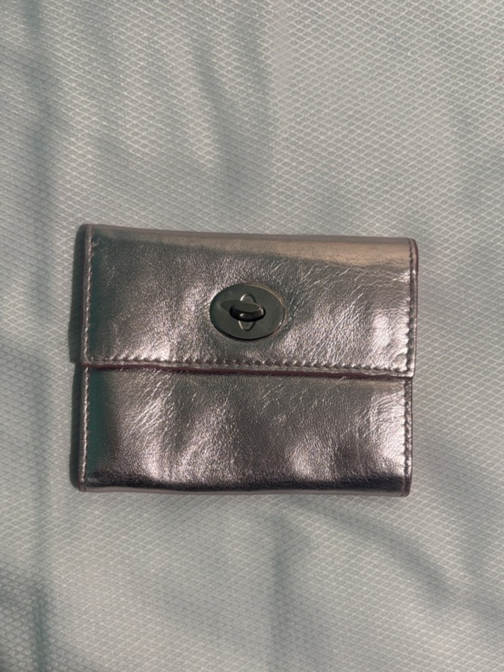 Armani Exchange Metallic Pink Wallet